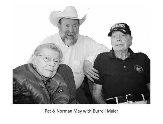Pat and Norman May with Burrell Maier