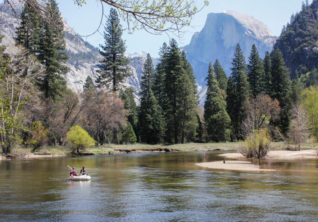 Lazy Summer Rafting in Yosemite Valley