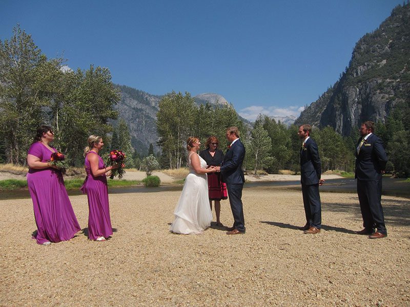 River-side wedding ceremony