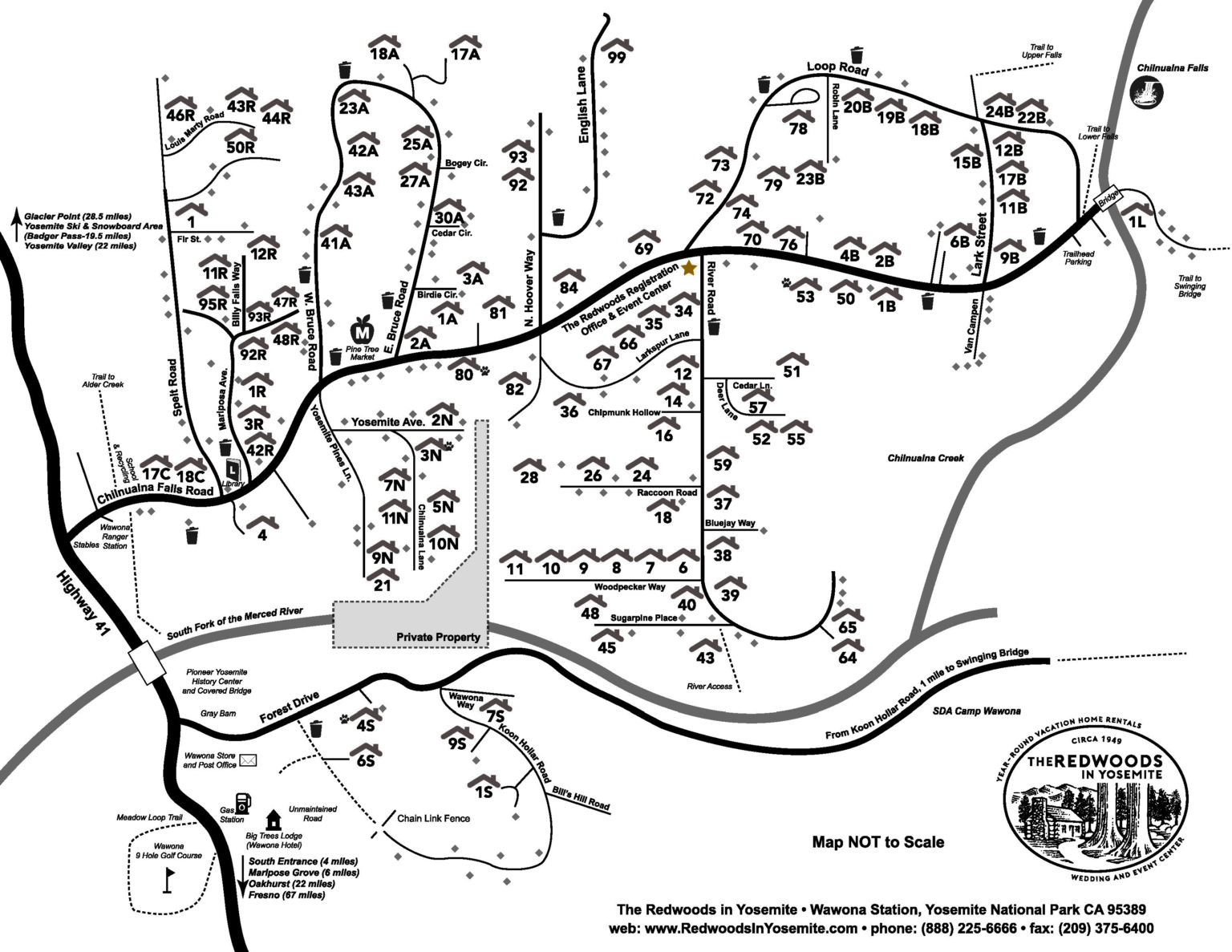 Yosemite Park Cabins Pet Friendly Cabin Rentals Map & Policies