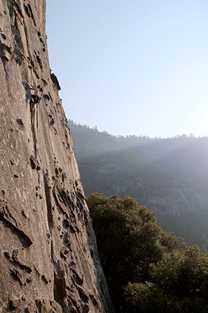 rock climber in Yosemite