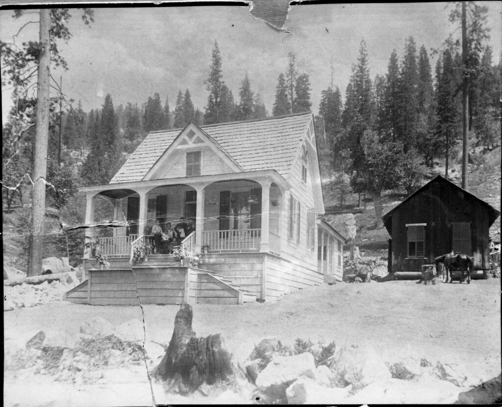 The Bruce family homestead in Wawona