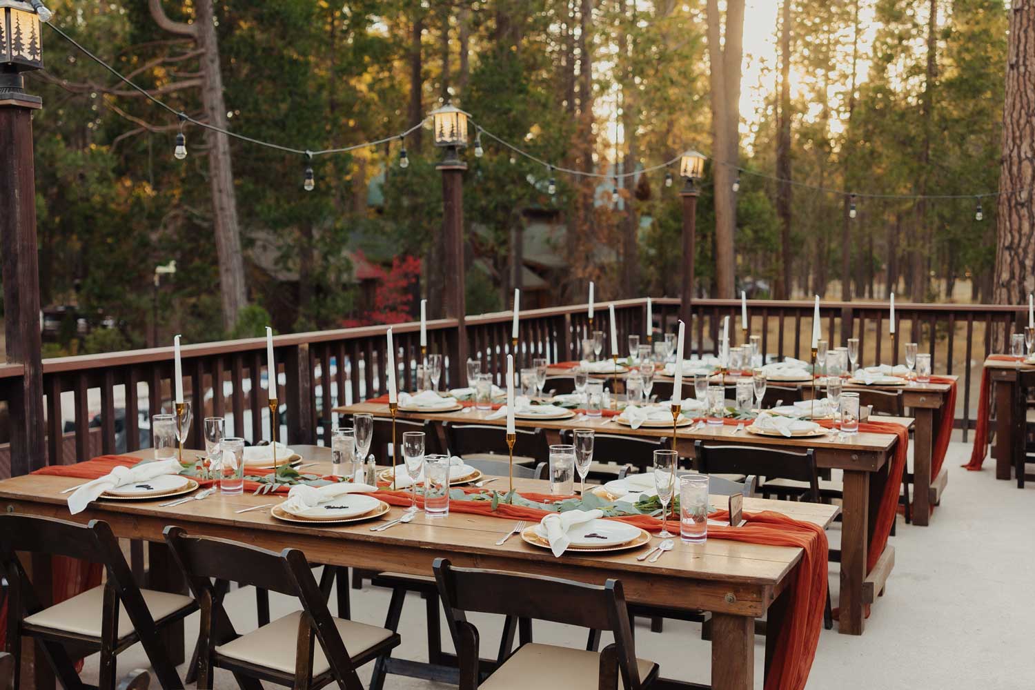 Redwoods In Yosemite Wedding and Event Center outdoor reception