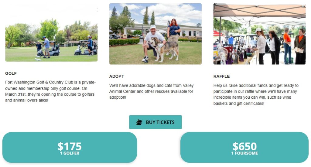 Golf, Adopt, or Win a Raffle to support Valley Animal Center