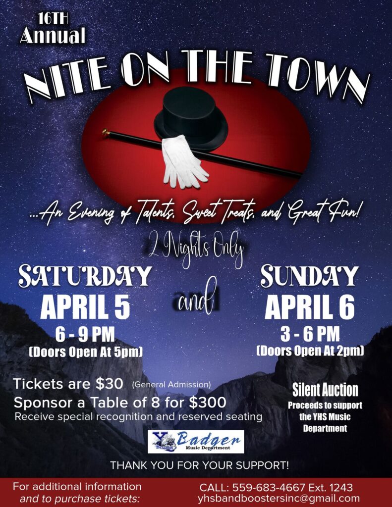 Nite on the Town flyer