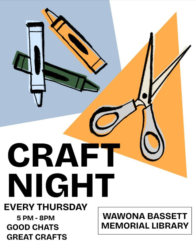 Craft Night flyer