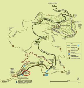 Map of the Mariposa Grove