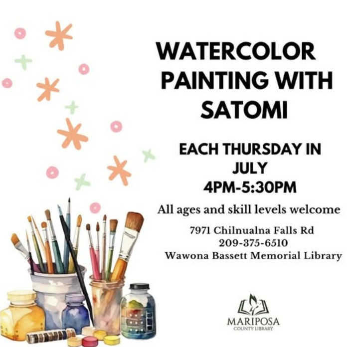 Watercolor painting with Satomi flyer - edited